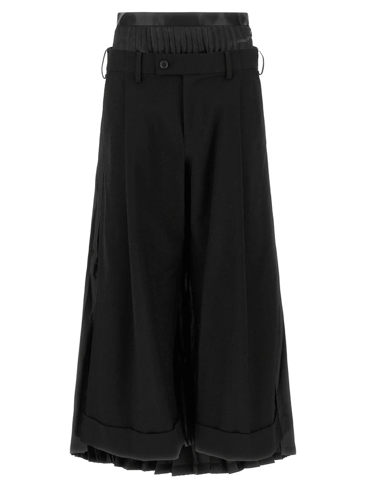 Junya Watanabe Sample Sale | Junya Watanabe Black Wool Casual Pants - | Designer outlet