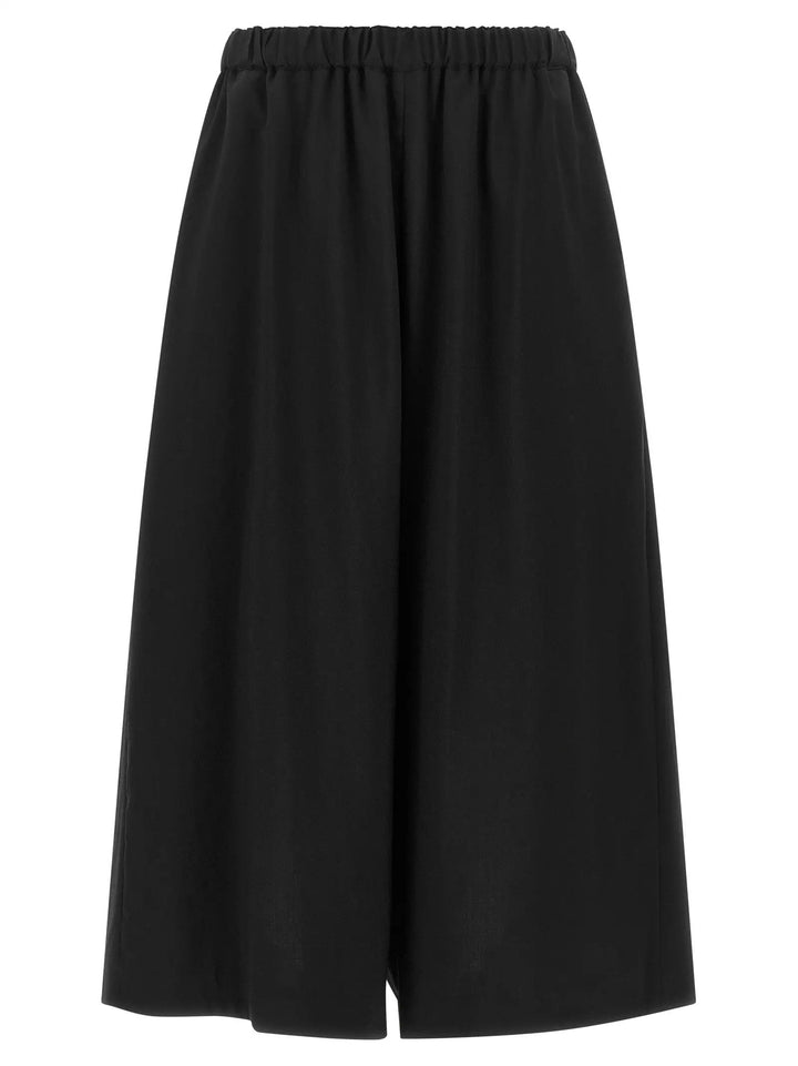 Comme Des Garçons Sample Sale | Comme Des Garçons Black Wool Cropped Pants - | Designer outlet