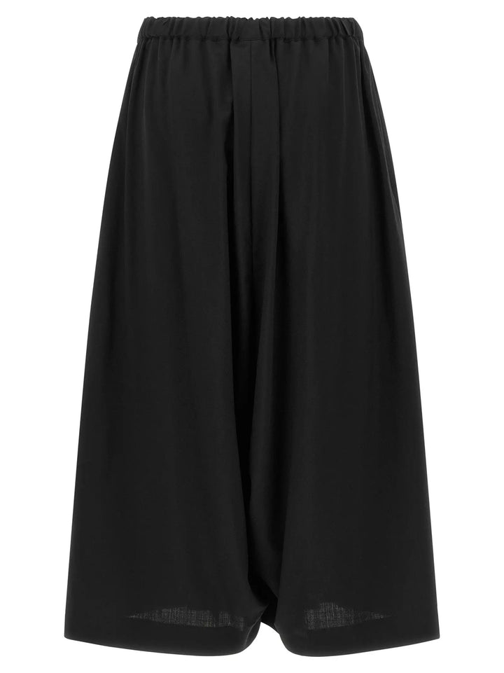 Comme Des Garçons Sample Sale | Comme Des Garçons Black Wool Cropped Pants - | Designer outlet
