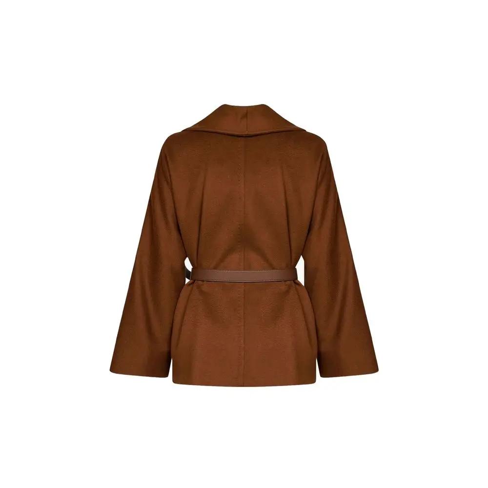 Max Mara Sample Sale | Max Mara Brown Virgin Wool Jacket - | Designer outlet