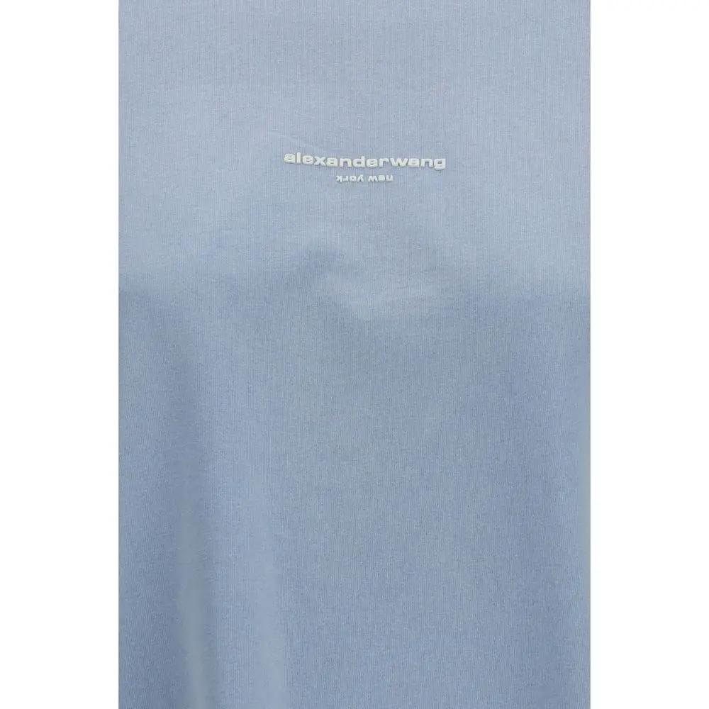 Alexander Wang Sample Sale | Alexander Wang Blue Cotton Long Sleeve T-Shirt - | Designer outlet