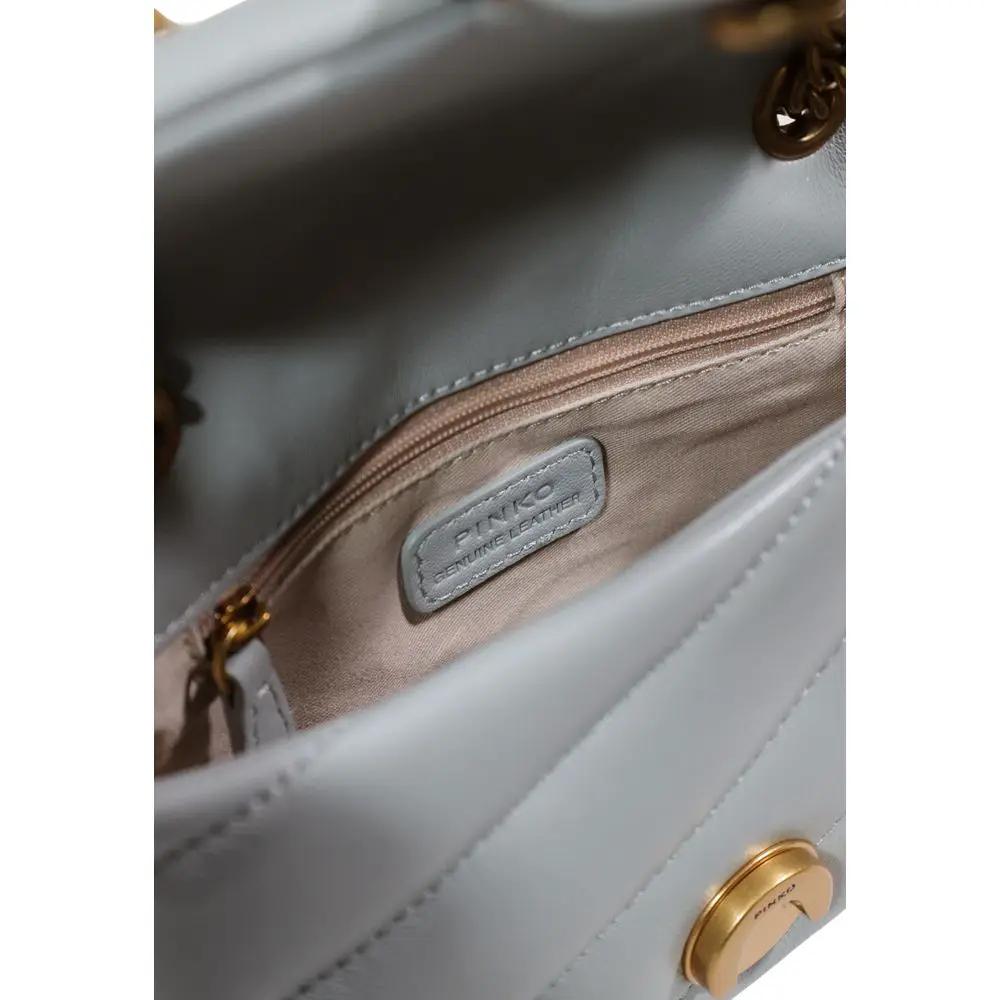 PINKO Sample Sale | PINKO Gray Leather Handbag - | Designer outlet