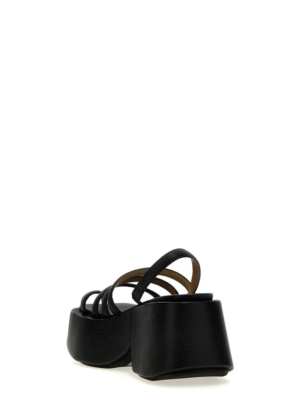 Marsell Sample Sale | Marsell Black Calfskin Stiletto Heel Sandals - | Designer outlet