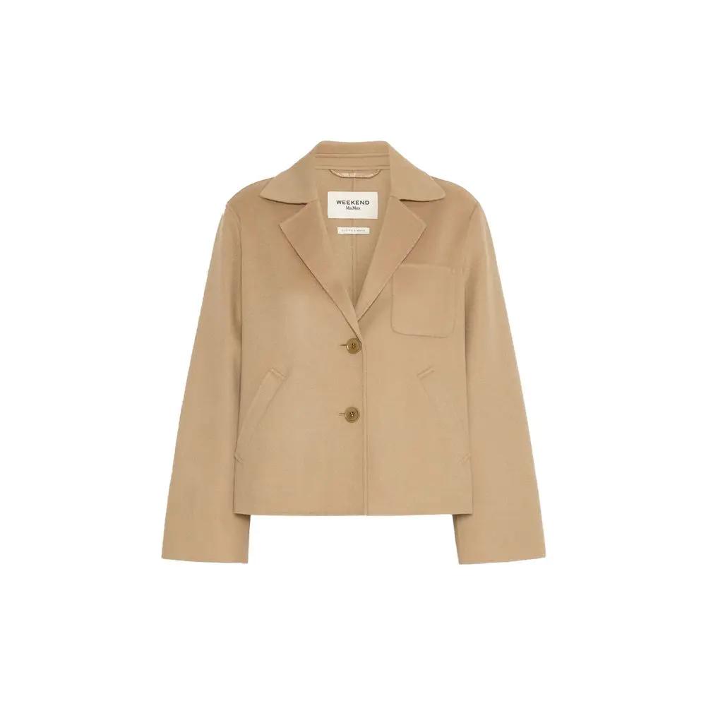 Max Mara Sample Sale | Max Mara Brown Polyamide Full-Length Jacket - | Designer outlet