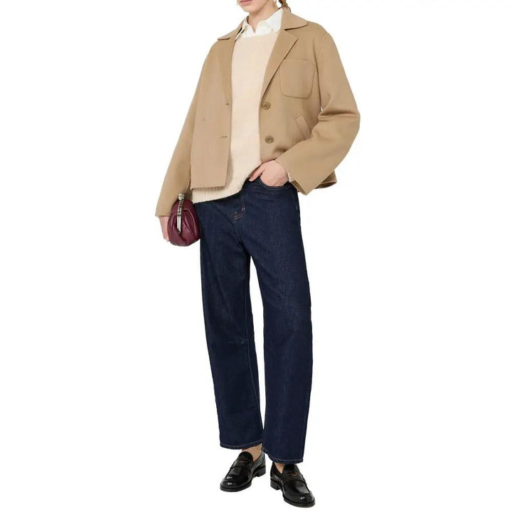 Max Mara Sample Sale | Max Mara Brown Polyamide Full-Length Jacket - | Designer outlet
