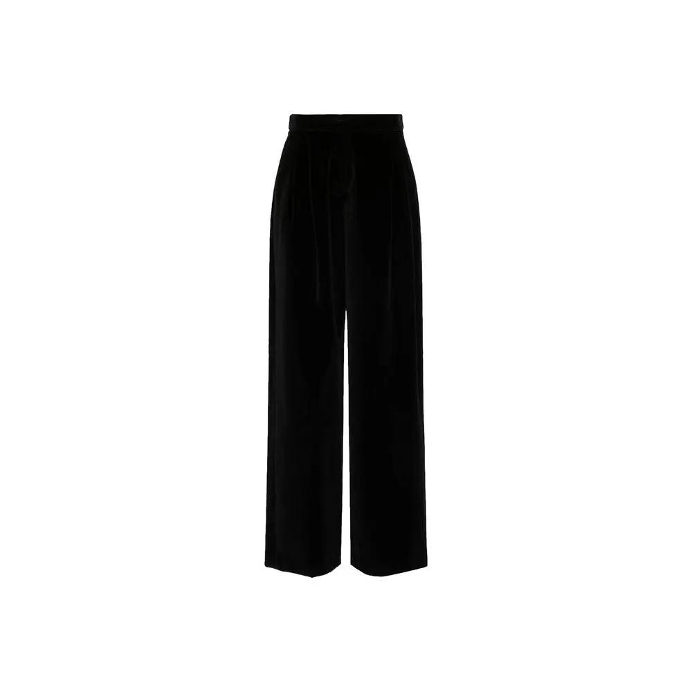 Max Mara Sample Sale | Max Mara Black Cotton Casual Pants - | Designer outlet