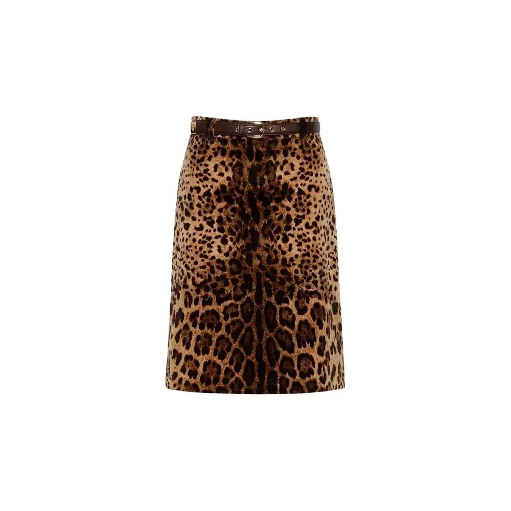 Max Mara Sample Sale | Max Mara Brown Cotton Midi Skirt - | Designer outlet