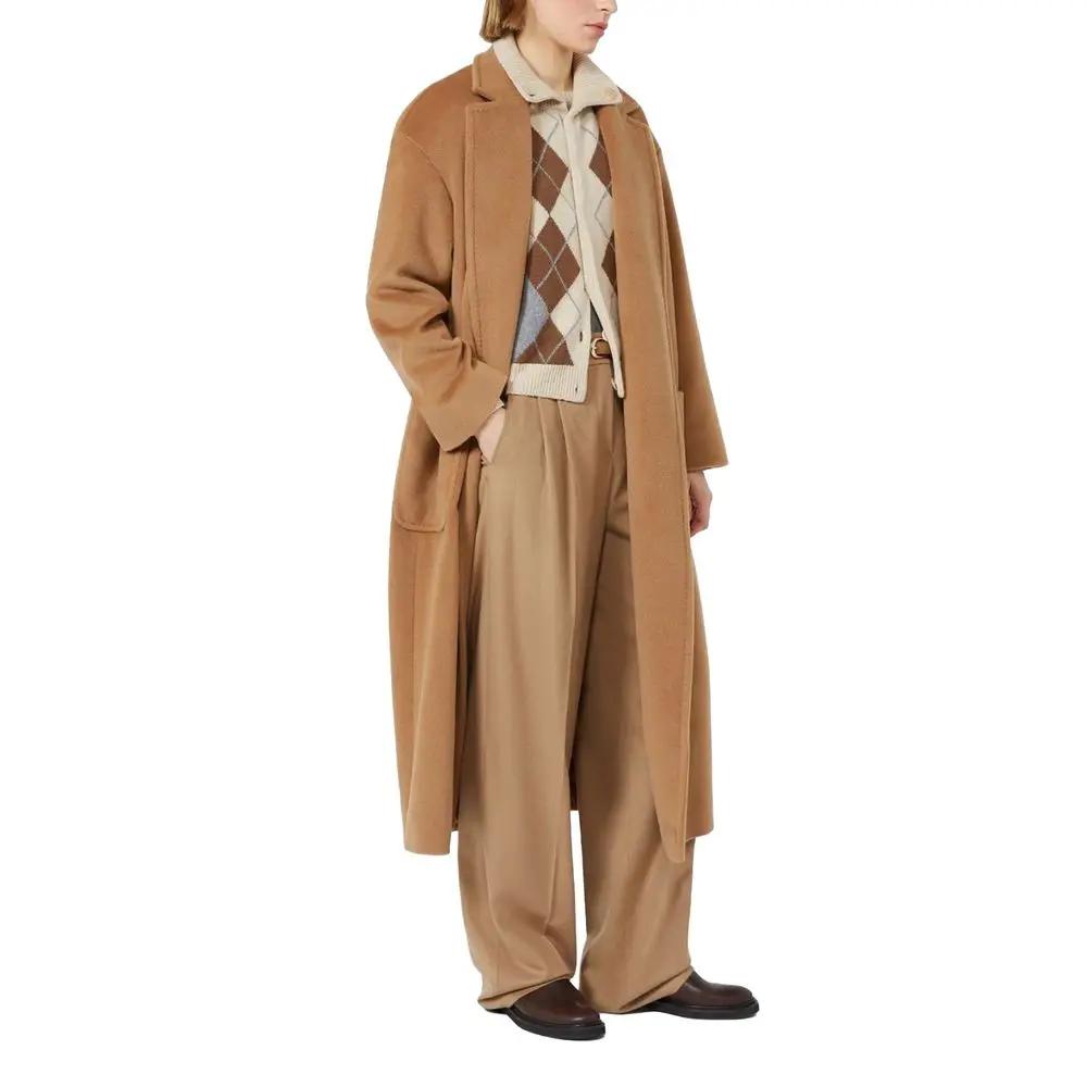Max Mara Sample Sale | Max Mara Brown Virgin Wool Casual Pants - | Designer outlet