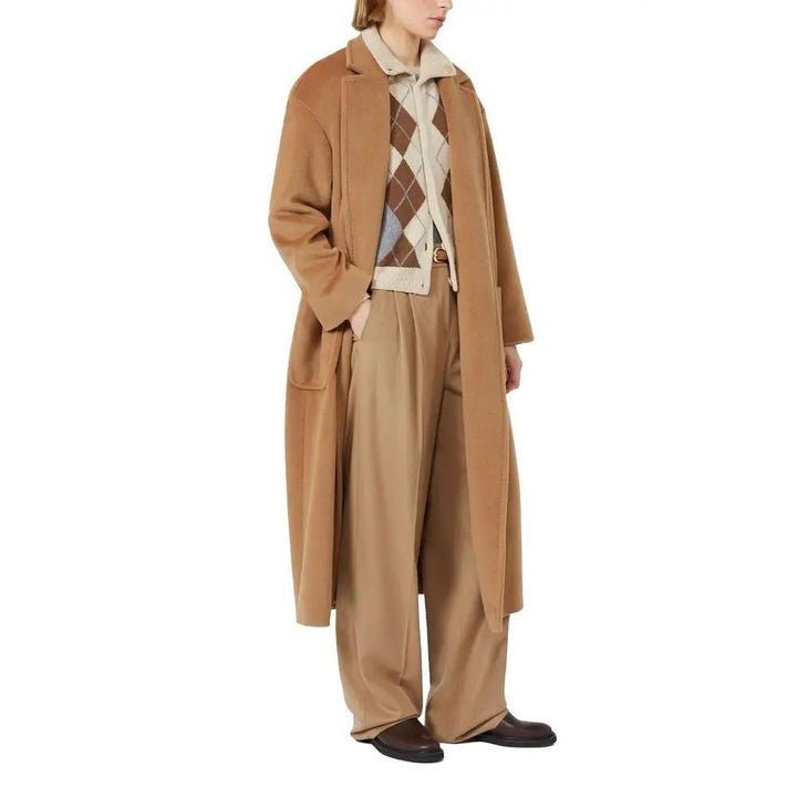 Max Mara Sample Sale | Max Mara Brown Virgin Wool Casual Pants - | Designer outlet