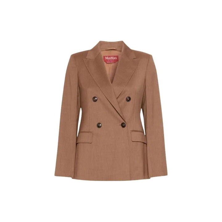 Max Mara Sample Sale | Max Mara Brown Virgin Wool Blazer - | Designer outlet