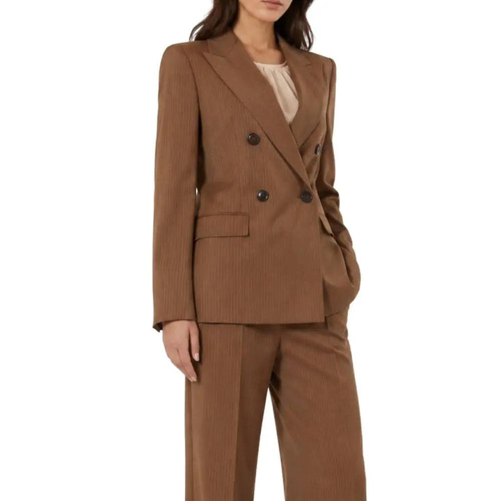 Max Mara Sample Sale | Max Mara Brown Virgin Wool Blazer - | Designer outlet