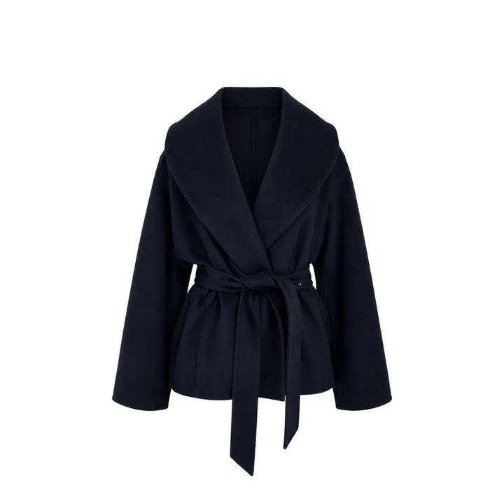Max Mara Sample Sale | Max Mara Blue Virgin Wool Coat - | Designer outlet