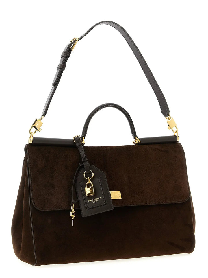 Dolce &amp; Gabbana Sample Sale | Dolce &amp; Gabbana Brown Pvc Handbag - | Designer outlet