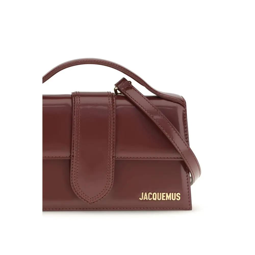 Jacquemus Sample Sale | Jacquemus Bordeaux Calf Leather Bos Taurus Shoulder Bag - | Designer outlet