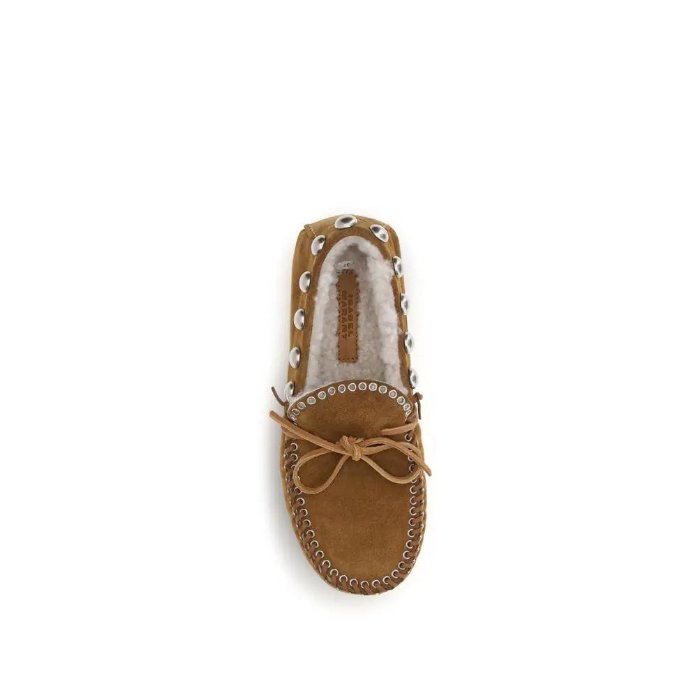 Isabel Marant Sample Sale | Isabel Marant Brown Calf Leather Bos Taurus Slip-On Loafers - | Designer outlet