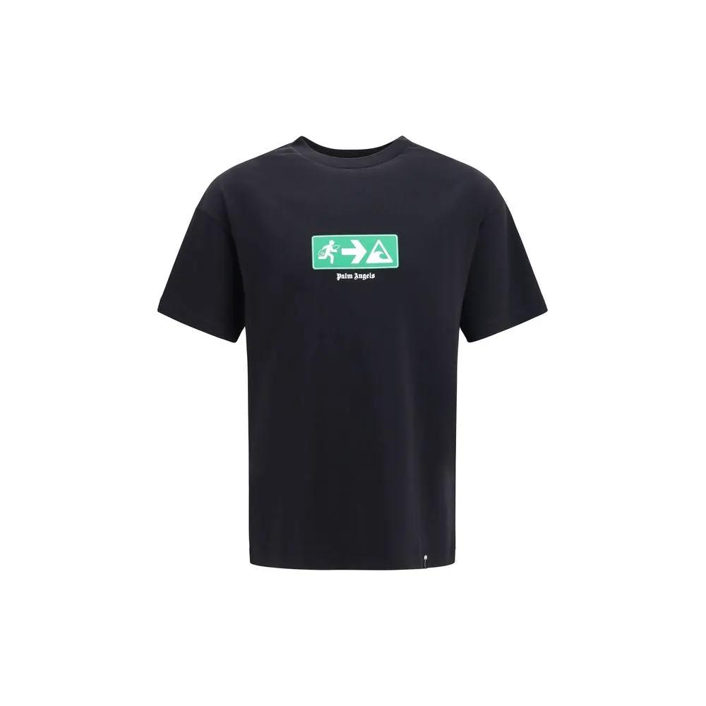 Palm Angels Sample Sale | Palm Angels Black Cotton T-Shirt - | Designer outlet