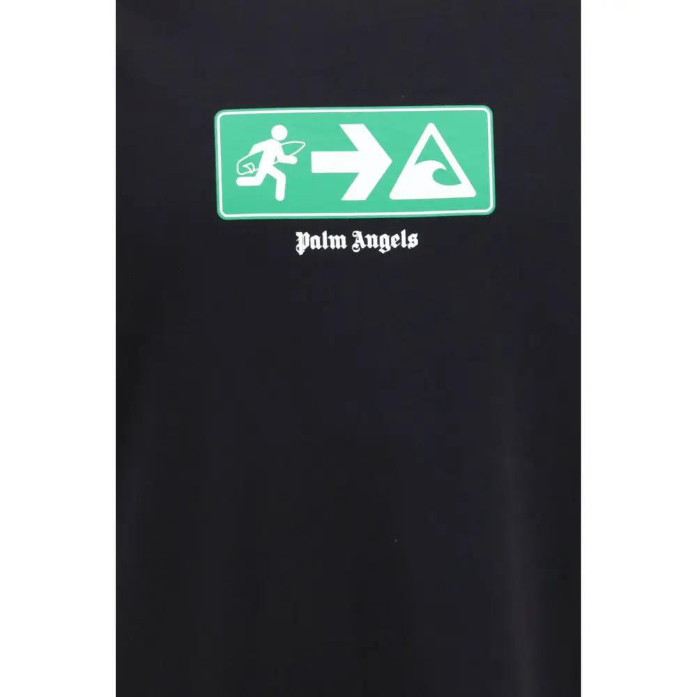 Palm Angels Sample Sale | Palm Angels Black Cotton T-Shirt - | Designer outlet