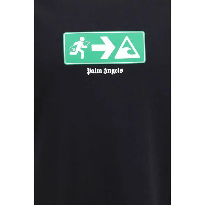 Palm Angels Sample Sale | Palm Angels Black Cotton T-Shirt - | Designer outlet