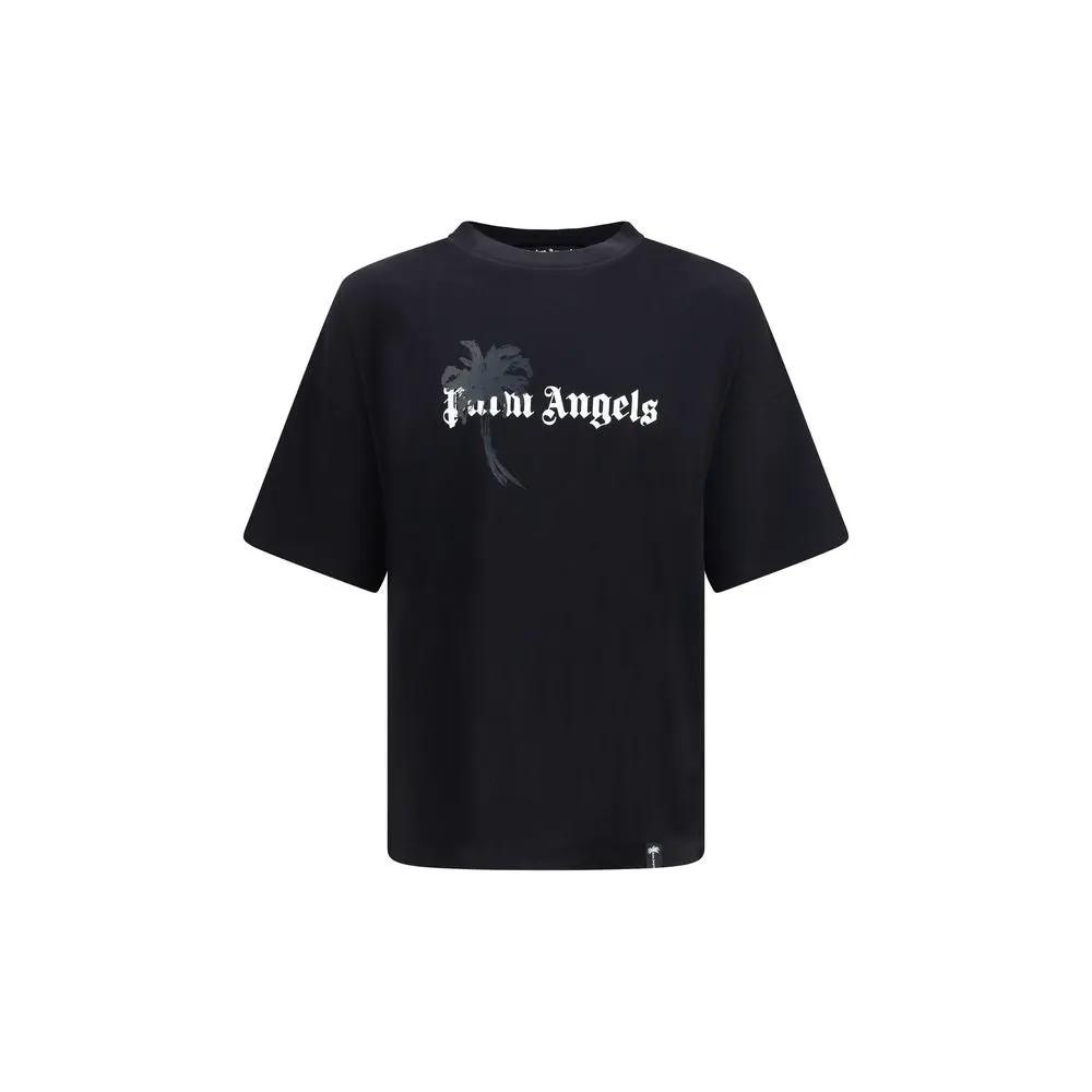 Palm Angels Sample Sale | Palm Angels Black Cotton T-Shirt - | Designer outlet