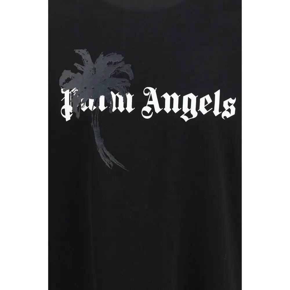 Palm Angels Sample Sale | Palm Angels Black Cotton T-Shirt - | Designer outlet