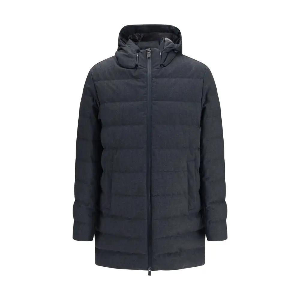 Herno Sample Sale | Herno Gray Polyester Full-Length Jacket - | Designer outlet