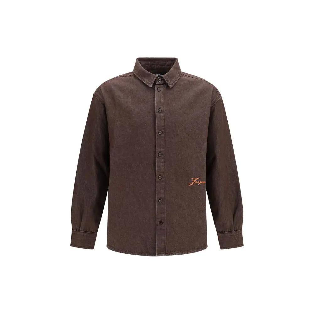 Jacquemus Sample Sale | Jacquemus Brown Denim Shirt - | Designer outlet