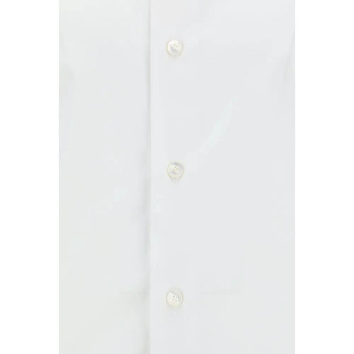 Finamore Sample Sale | Finamore White Cotton Dress Shirt - | Designer outlet