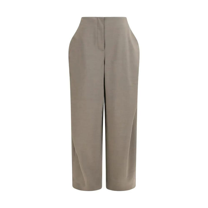 Jacquemus Sample Sale | Jacquemus Gray Wool Oves Aries Flared Pants - | Designer outlet