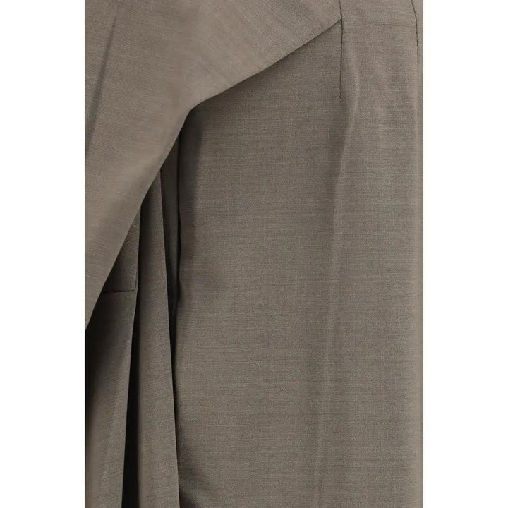 Jacquemus Sample Sale | Jacquemus Gray Wool Oves Aries Flared Pants - | Designer outlet