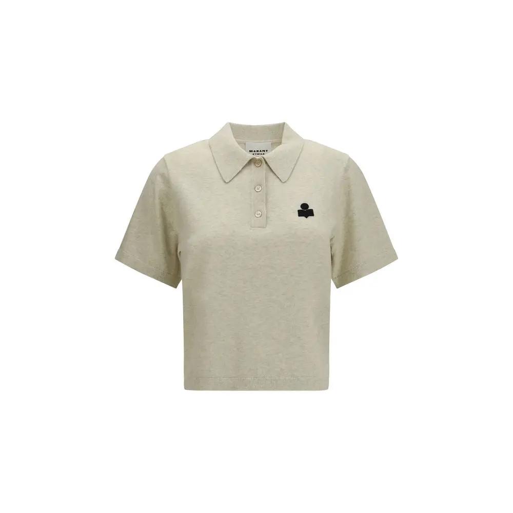Isabel Marant Étoile Sample Sale | Isabel Marant Étoile Gray Cotton Polo Shirt - | Designer outlet