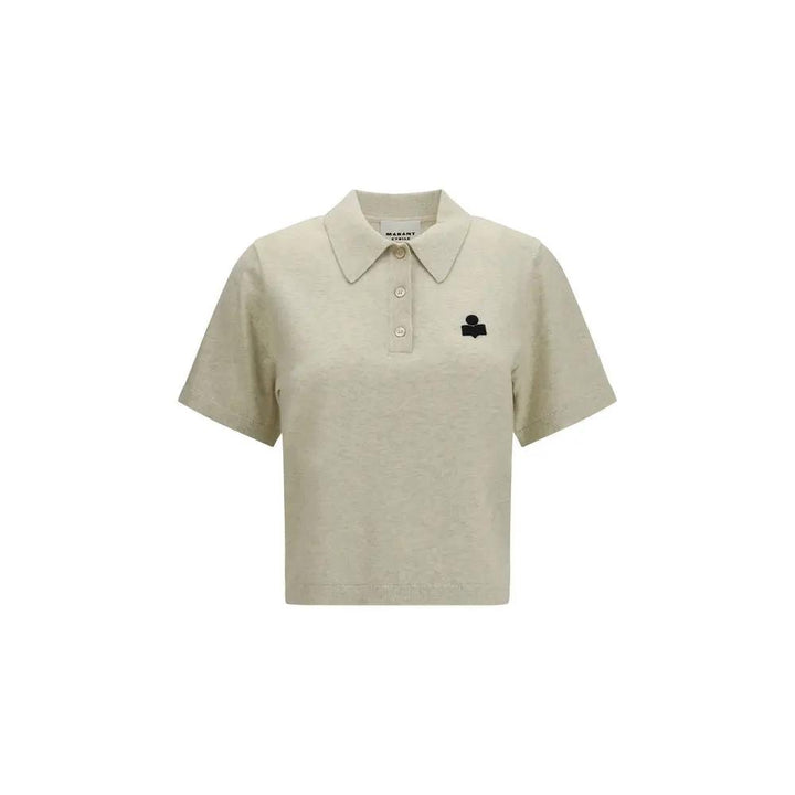 Isabel Marant Étoile Sample Sale | Isabel Marant Étoile Gray Cotton Polo Shirt - | Designer outlet