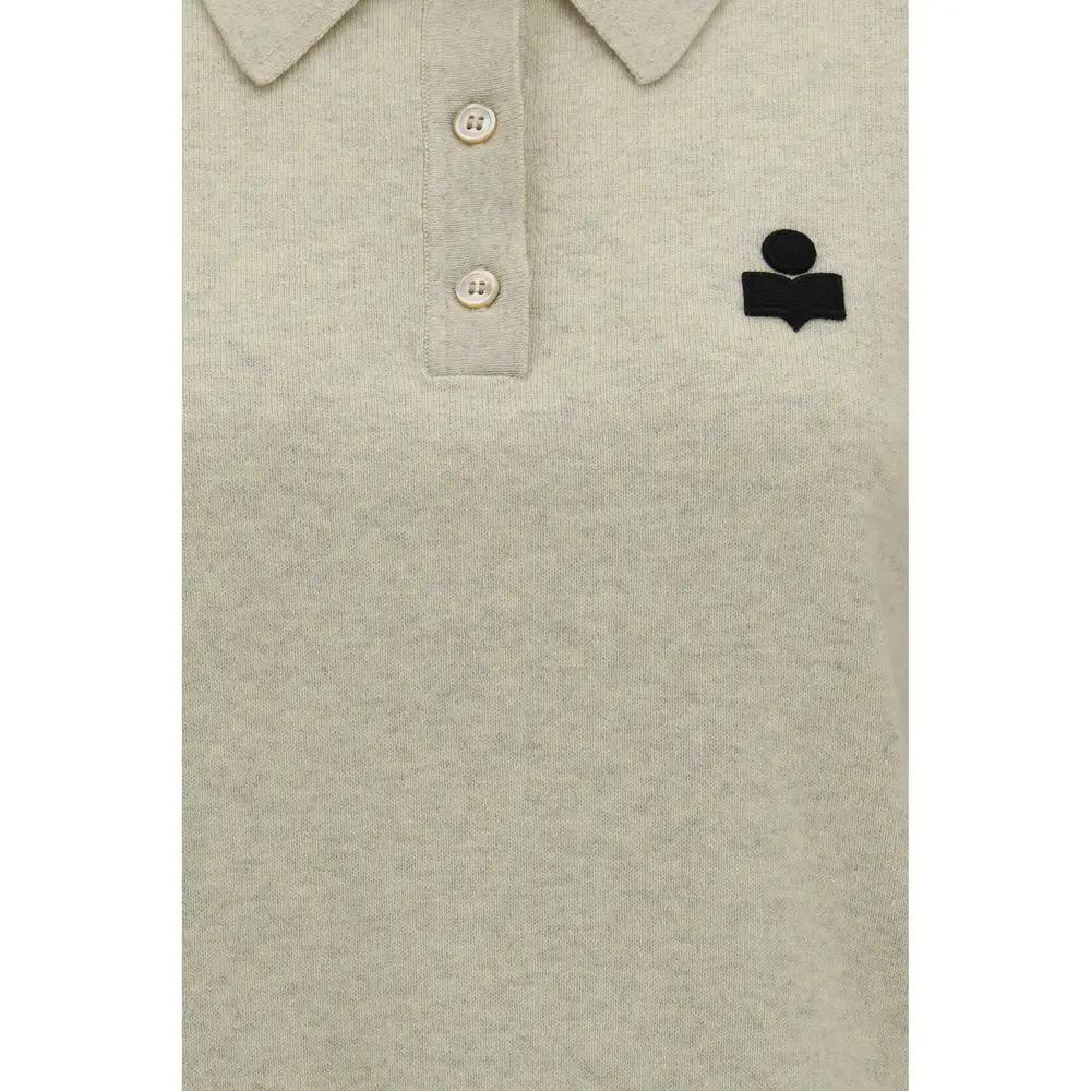 Isabel Marant Étoile Sample Sale | Isabel Marant Étoile Gray Cotton Polo Shirt - | Designer outlet