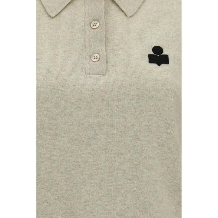 Isabel Marant Étoile Sample Sale | Isabel Marant Étoile Gray Cotton Polo Shirt - | Designer outlet