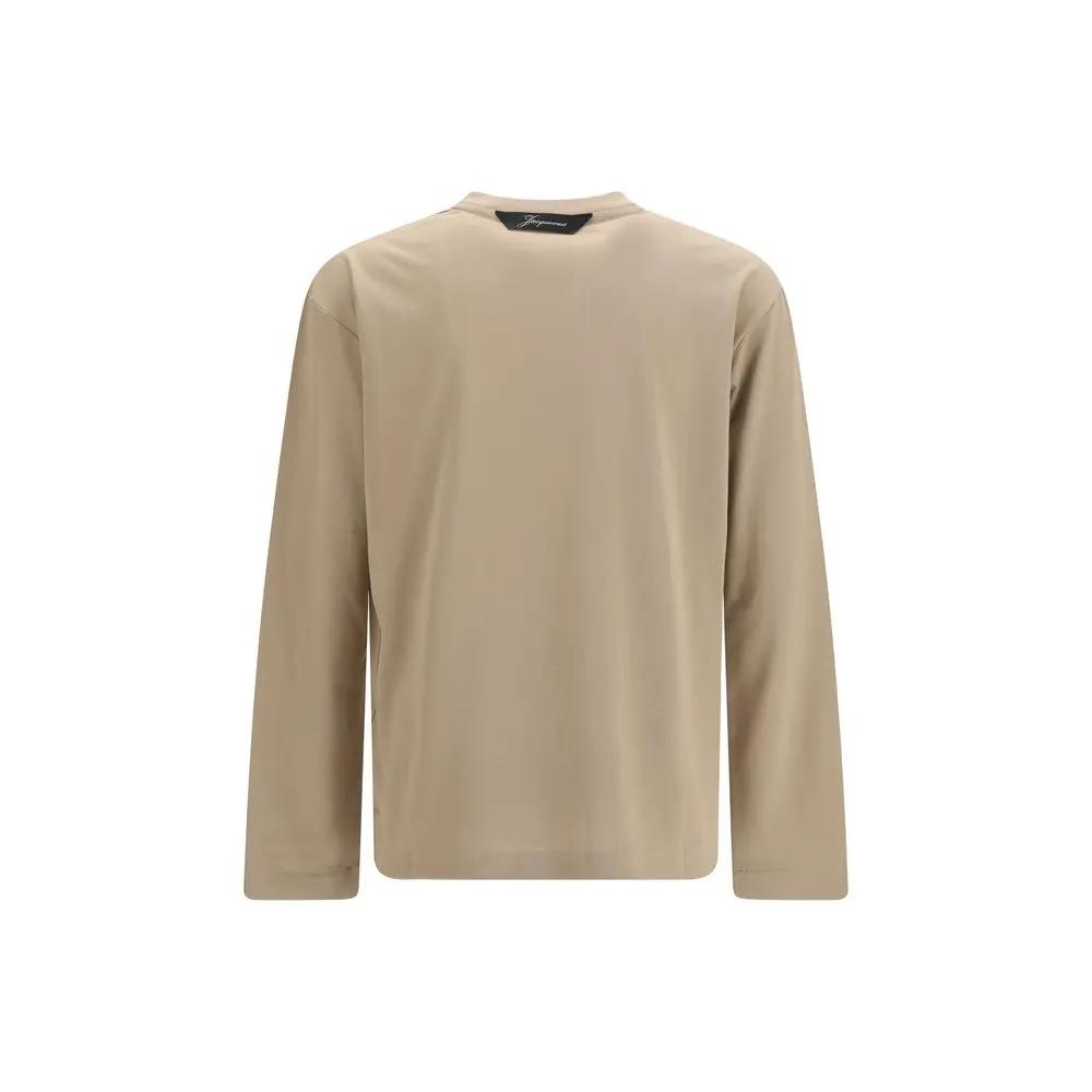 Jacquemus Sample Sale | Jacquemus Beige Paper Long Sleeve T-Shirt - | Designer outlet