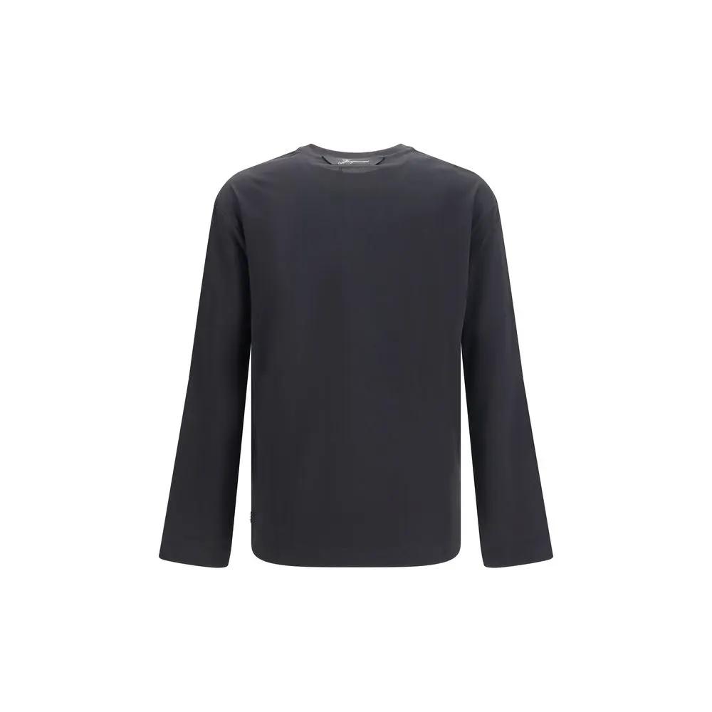 Jacquemus Sample Sale | Jacquemus Black Paper Long Sleeve T-Shirt - | Designer outlet