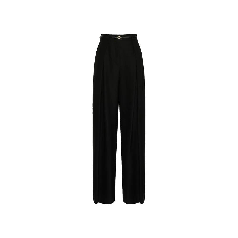 Max Mara Sample Sale | Max Mara Black Elastane Casual Pants - | Designer outlet