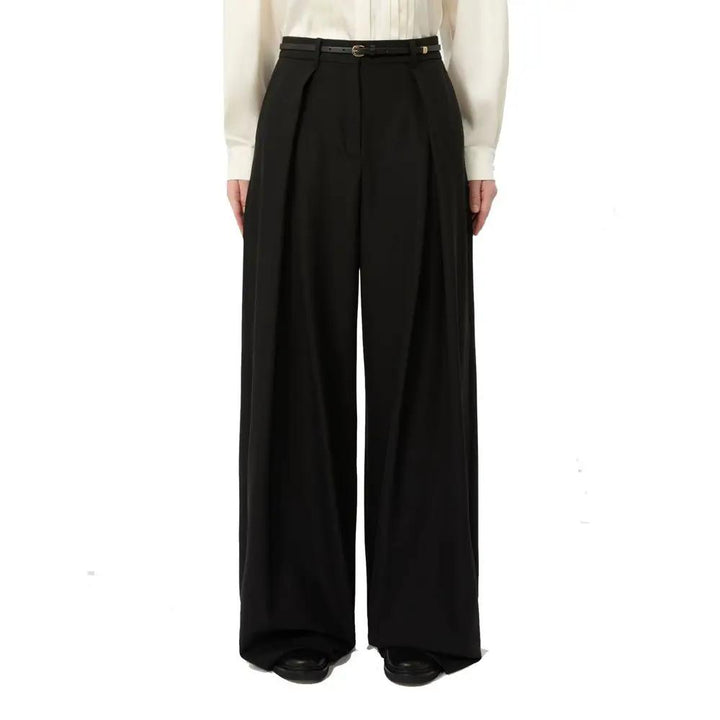 Max Mara Sample Sale | Max Mara Black Elastane Casual Pants - | Designer outlet
