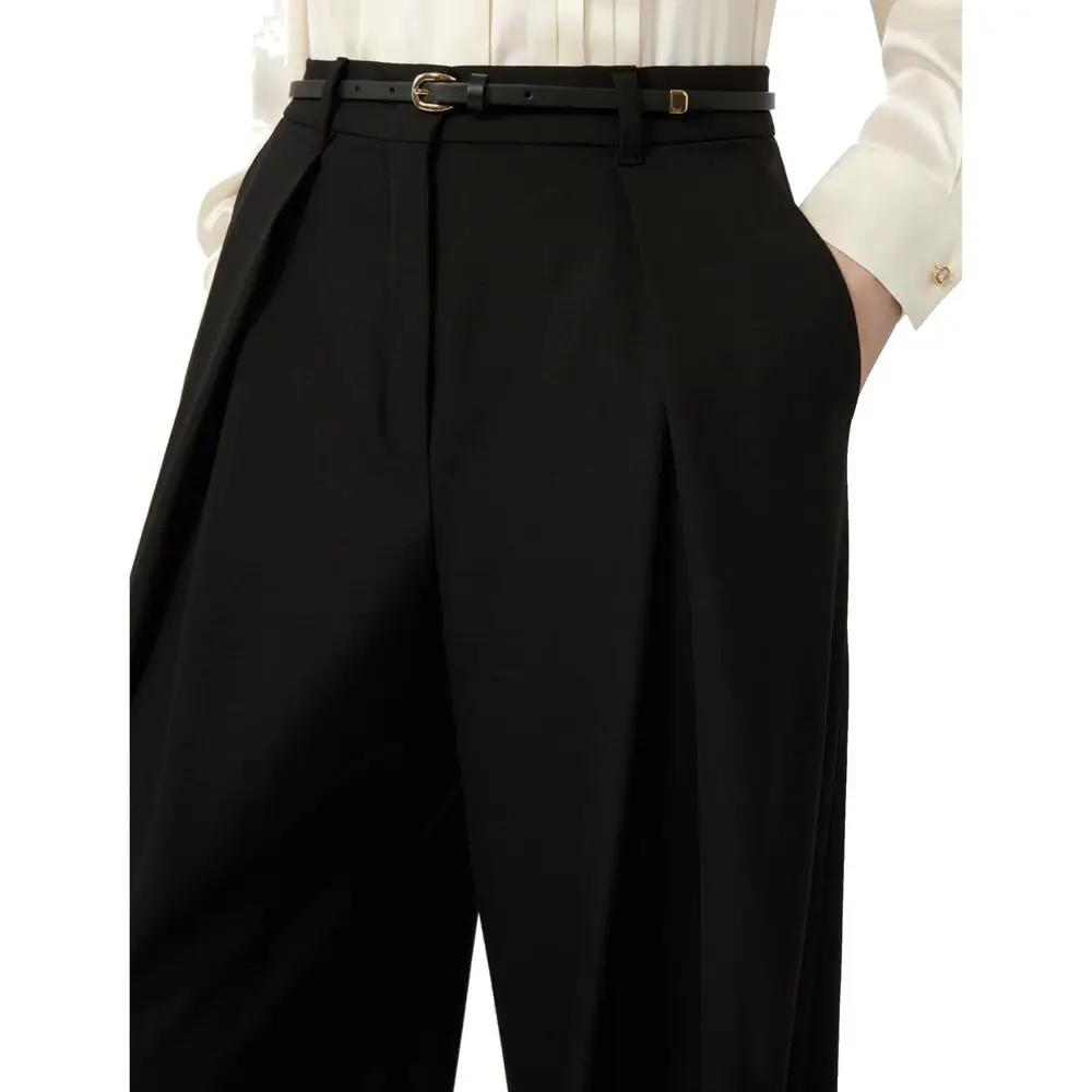 Max Mara Sample Sale | Max Mara Black Elastane Casual Pants - | Designer outlet