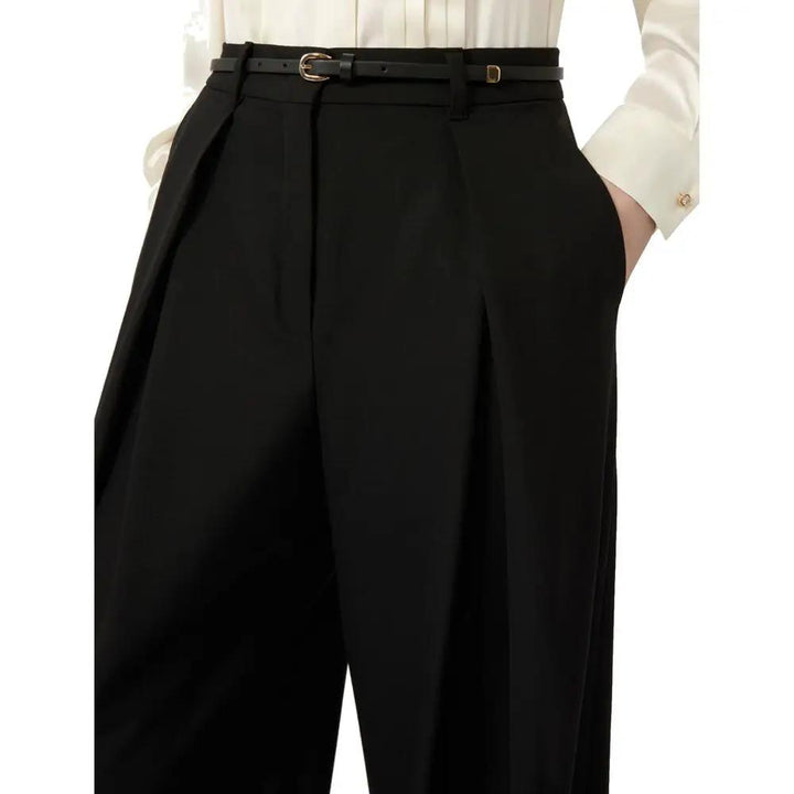 Max Mara Sample Sale | Max Mara Black Elastane Casual Pants - | Designer outlet