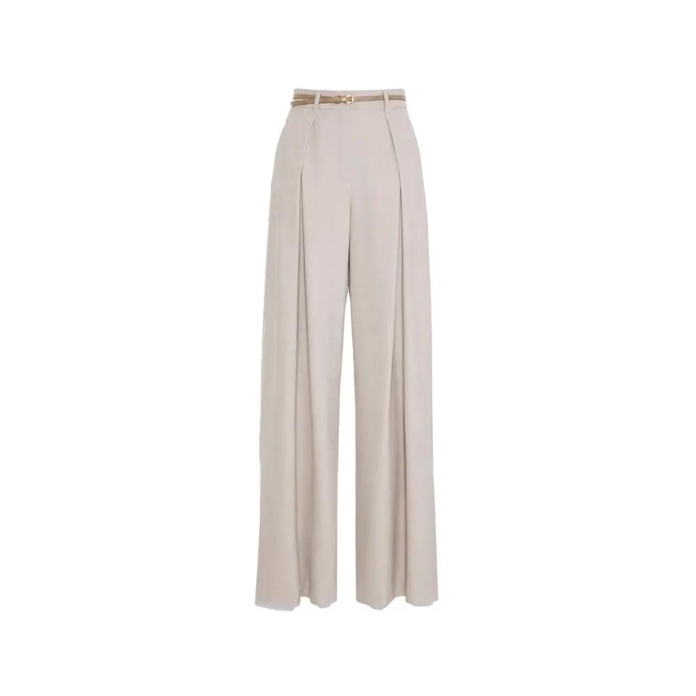 Max Mara Sample Sale | Max Mara Beige Elastane Casual Pants - | Designer outlet