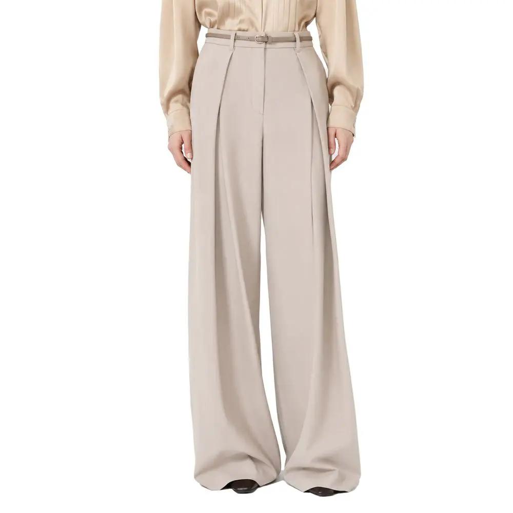 Max Mara Sample Sale | Max Mara Beige Elastane Casual Pants - | Designer outlet