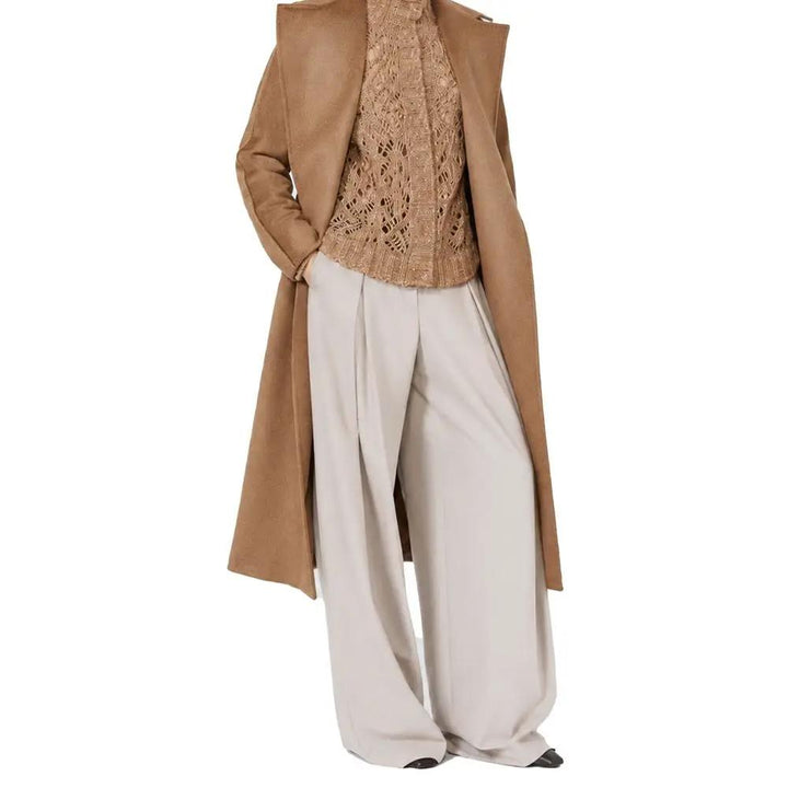 Max Mara Sample Sale | Max Mara Beige Elastane Casual Pants - | Designer outlet