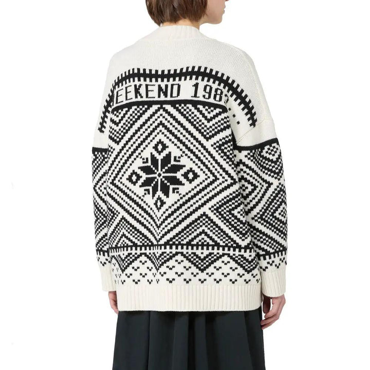 Max Mara Sample Sale | Max Mara White Virgin Wool Cardigan - | Designer outlet