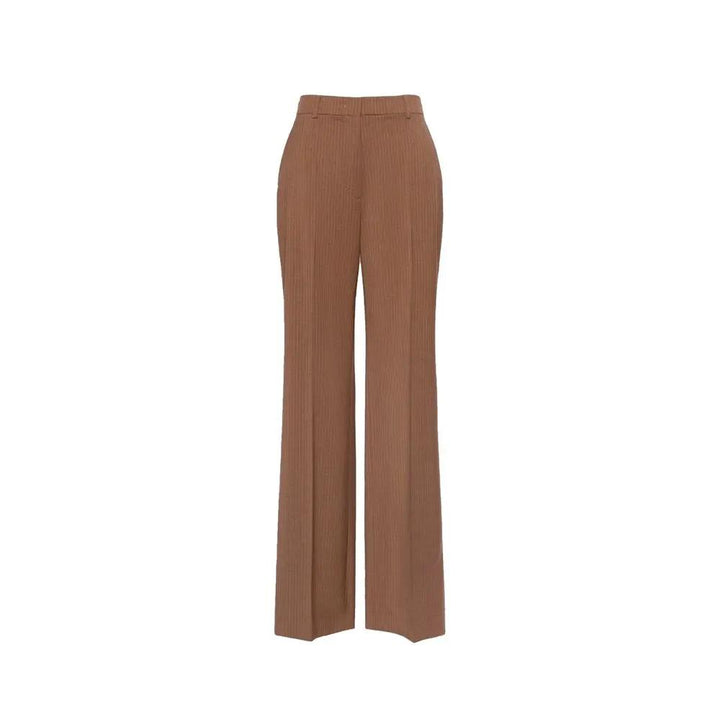 Max Mara Sample Sale | Max Mara Brown Virgin Wool Dress Pants - | Designer outlet