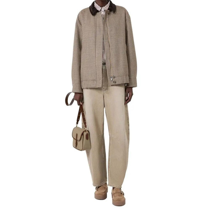 Max Mara Sample Sale | Max Mara Beige Cotton Relaxed Fit Jeans - | Designer outlet