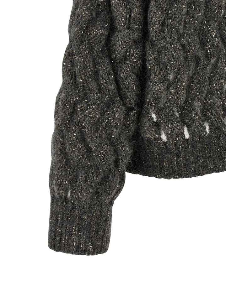 Brunello Cucinelli Sample Sale | Brunello Cucinelli Gray Wool Cardigan - | Designer outlet