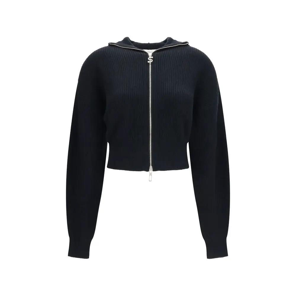 Max Mara Sample Sale | Max Mara Black Wool Oves Aries Cardigan - | Designer outlet