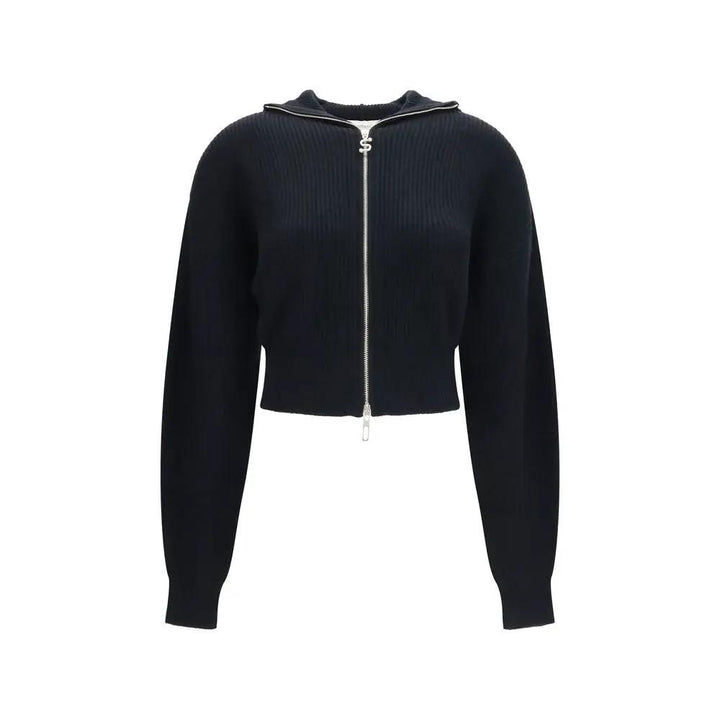 Max Mara Sample Sale | Max Mara Black Wool Oves Aries Cardigan - | Designer outlet