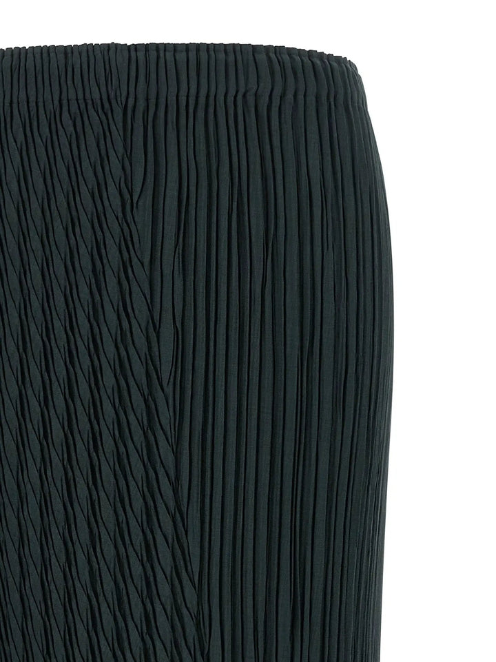 Issey Miyake Sample Sale | Issey Miyake Blue Polyester Midi Skirt - | Designer outlet