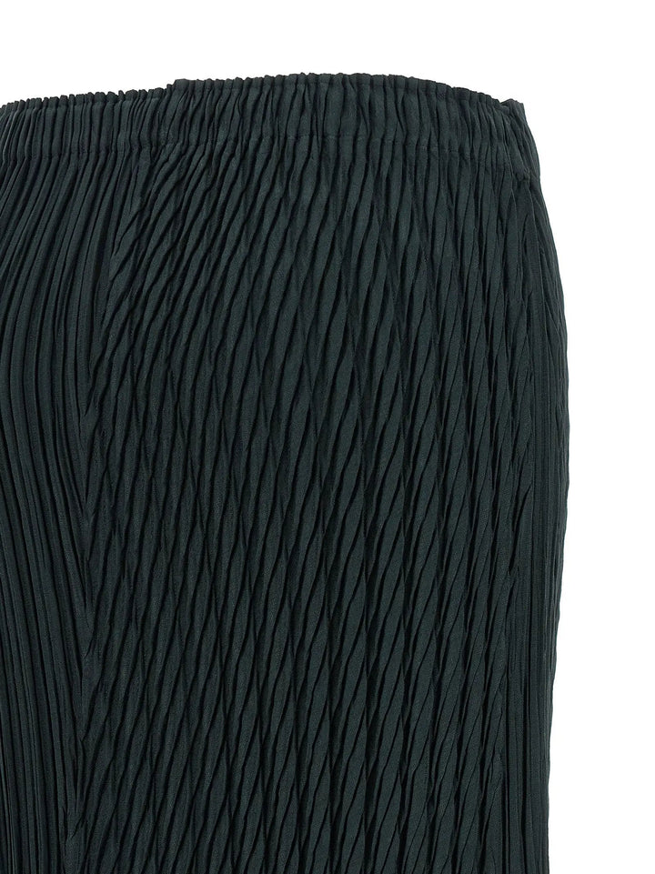 Issey Miyake Sample Sale | Issey Miyake Blue Polyester Midi Skirt - | Designer outlet